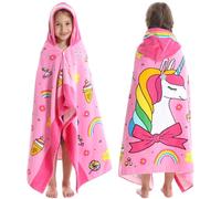 Garden Hose Bavilk Toalha de banho com capuz para crianças, meninas, meninos, saída de piscina, super absorvente, fofo, animal de desenho animado, vitalidade total