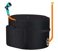 Garden Hose Box Bag Holds 150 ft Hose, Hose Pot Protection with Drainage and Water Supply Port for Yards, Patios, and Garden Sheds