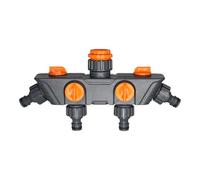 Garden Hose Connection Divider, 4 Way Irrigation Joint | High Strength Tap Diverter | Suitable for Outdoor Use, for Camper, Patio, Farm, Greenhouse, Lawn and Yard and Garden