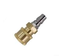 Garden Hose Connector 1/4" Quick Connect Fitting for High Pressure Washer Car Radiator Cleaning Tools, Silver and Yellow