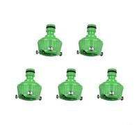 Garden Hose Connector, 5pcs Three-Screw Joint Nozzle, Quick Connect Fitting for Lawn Irrigation, Car Wash and Washing Machine Interface