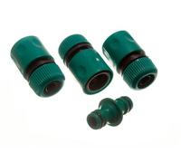Garden Hose CONNECTORS 3 of Female Quick FIX and 1 Double Male Joiner