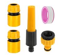 Garden Hose Connectors Set, Double Male Hose Connectors Hose End Quick Connectors Garden Spray Gun Spray Nozzle for Watering Plants Shower Pet Car Washing