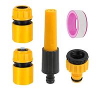 Garden Hose Connectors Set, Double Male Snap Connector Hose End Quick Connectors Garden Spray Gun Spray Nozzle for Watering Plants Shower Pet Car Washing