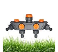 Garden Hose Divider for Irrigation - 4 Way Hose Connector, Robust Pipe Diverter - Suitable for Outdoor Use, for RV, Patio, Farm, Greenhouse, Lawn and Yard and Garden
