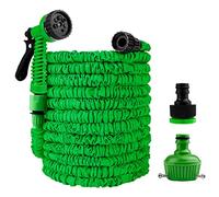 Garden Hose, Expandable 50FT 15M Flexible Anti-Leak Water Hose, Pipe Retractable with 8 Spray Functions, Extendable Garden Hose for Yard Watering Plants, Car Washing, Shower Pets