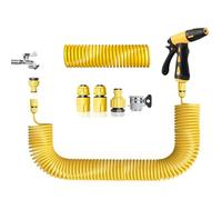 Garden Hose, Expandable Garden Coil with Multifunctional Spray Gun, Sturdy and Anti Twist, Suitable for Terrace Decks, Car Cleaning Lawns, and Garden Watering (Bellows,15 m)