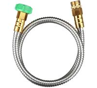Garden Hose Extension, 5ft Metal Hose with Nozzle-Flexible, Portable & Lightweight, Perfect for Outdoor, Garden Watering, Car, Pet Cleaning Metal Short Flexible Water