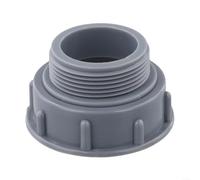 Garden Hose Faucet Connector, Kitchen Sink Hose Adapter, Dish Basin Drain Reducer, Threaded Sink Joint Fitting for Carboy Washer, Plastic Grey(58-46mm)