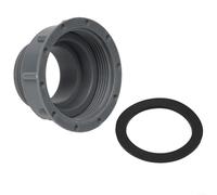 Garden Hose Faucet Connector, Kitchen Sink Hose Adapter, Dish Basin Drain Reducer, Threaded Sink Joint Fitting for Carboy Washer, Plastic Grey(57-46mm)