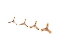 Garden Hose Fittings Brass Fitting Straight Elbow T Y X Shape 2 3 4 Way Connector for 6mm to 19mm 8mm 10mm 14mm 16mm Copper Water Pipe (Color :, Size) Barb Fittings