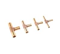 Garden Hose Fittings Brass Fitting Straight Elbow T Y X Shape 2 3 4 Way Connector for 6mm to 19mm 8mm 10mm 14mm 16mm Copper Water Pipe (Color :, Size) Barb Fittings
