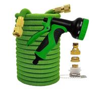 Garden Hose Flexible Expandable Magic Home and Garden Hose House Watering Set for Farm Irrigation Car Wash Pipes for Garden(Green Hose with Gun,100ft-30m Extended)