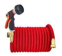 Garden Hose, Garden Hose Pipe 7.5-30M Expandable Hose with 8 Patterns, High-Pressure Adjustable Water Gun, Garden Watering and Cleaning Tool(3/4''_75FT)