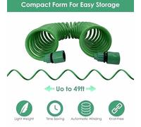 Garden Hose, Garden Hose Pipe 7.5M-30M Garden Irrigation Water Hose with Multifunctional Nozzle Car Wash Plastic Spring Pipe for Home Outdoor Watering(3/4''_20M)