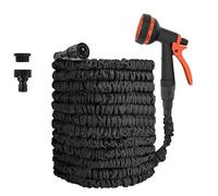 Garden Hose, Garden Hose Pipe Expandable Hose High-Pressure Car Wash Cleaning Water Gun Home Garden Watering Water Pipes Gardening Supplies 25FT-200FT(01,1.6CM_125FT)