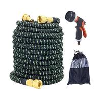 Garden Hose, Garden Hose Pipe Garden Expandable Hose Flexible Garden Water Hose Watering Hose Car Washing Hose Pipe Plastic with Spray Gun(Hose with Spray Gun,125ft)