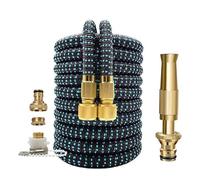 Garden Hose, Garden Hose Pipe Garden Water Pipe Expandable Flexible Watering Water Gun Triple Expansion Garden Water Pipe Car Washing Water Gun Set(100ft)