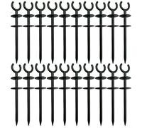 Garden Hose Guide Stake For Hose Holder For Lawn Water Pipe Protector Plant Saver Ground Spike Irrigation Path Keeper Green Plastic Hose Stand Yard For Tidy Organiser(20pcs)