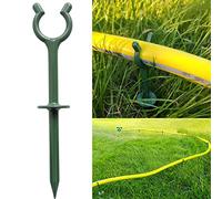 Garden Hose Guide Stakes Set of 10 - Heavy Duty 3/4” Hose Holder Spike for Lawn & Plant Saver, Yard Soaker Support, Durable Kink-Free Watering (Fit 3/4”Hoses)