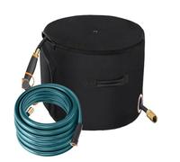 Garden Hose Holder - 17.99x12.99 Inches Water Hose Holder Storage Pot for Patio - Container with Drain Holes for Outdoor Indoor Gardener Landscaper Patio Porches Garage Farm Poolside Balcony