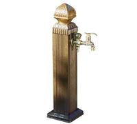 Garden Hose Holder Brass Faucet, Outdoor Retro Post Faucet, Freestanding Vertical Water Column, Yard Hydrant Water Feature Fountain