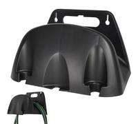 Garden Hose Holder, Decorative Hose Butler Sturdy Water Hose Rack, Durable Wall Hose Hanger, Hose Reel for Outside Yard, Garage, Storage Organizer (Black)