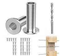 Garden Hose Hose Pipe Steel DN Mate 70 Pack Stainless Steel Protector Sleeves for 1/8" Wire Rope, Cable Railing Hardware for Deck/Cable Railing System, T316 Marine Grade, Cable Sleeves Come with a Dri