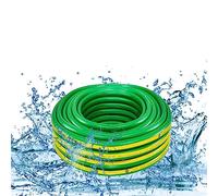 Garden Hose Multipurpose Watering Hose | Kink Resistant Radial Braided Reinforced Hose for Water Delivery and Gardening (1/2 Inch 15 Meter, Green)
