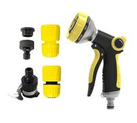 Garden Hose Nozzle, 8 Spray Modes Switchable Water Hose Sprayer, High Pressure Handheld Spray Nozzle with Flow-Control, for Watering Plants & Lawns, Washing Cars & Pets, Compatible with Kärch-er