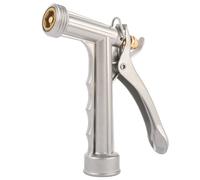 Garden Hose Nozzle, Water Hose Sprayer Nozzle with Threaded Front, Full Size Zinc Metal Pistol Grip High Pressure Nozzle, Adjustable Spray Water Flow for Watering, Washing, Cleaning (1 Pack)