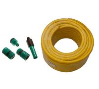 Garden Hose Pipe Anti Kink Hose 15M Length + HOZELOCK Compatible CONNECTORS