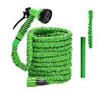 Garden Hose Pipe Expandable Hosepipes Magic 200FT Hose Flexible Garden Hose with Watering Hoses Accessories: 3/4", 1/2" Brass Connector, 7 Function Spray Gun, Retractable Hosepipes for Farm - Green