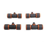 Garden Hose Pipe in Line Tap Shut Off Valve Fitting Connect Adaptor Tool Gadget with Quick Release Mechanism for Lawn Care and Plant Watering - ABS 4.01in
