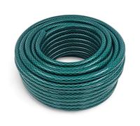 Garden Hose Pipe Reel Green Renforced PVC Anti Kink Outdoor Hosepipe (100 Metre)