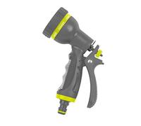 Garden Hose Pipe Spray Gun - 8 Pattern Water Nozzle with Trigger Lock - Anti-Slip Grip - Click Lock Hose Connector - Hozelock & Gardena Compatible - For Lawn Watering, Car Wash, Patio, Plants, Pets 38