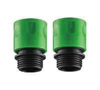 Garden Hose Quick Connection 2 Pieces 3/4 Inch Brass Hose Fittings Internal and External Thread Adapter Leak-proof Coupling Set Multi-Function Connection for Car Wash and Irrigation