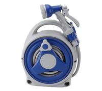 Garden Hose Reel, 15m/49.2ft Heavy Duty ABS & PVC Hose Storage, Portable and Sunproof Design, Includes Nozzle, for Efficient Watering and Cleaning, Ideal for Balcony, Patio
