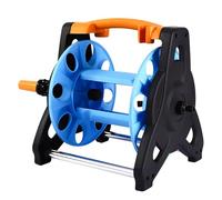 Garden Hose Reel, 5 to 35M Hose Pipe Storage Reel for 1/2" Hose, Anti Twist Portable Rewind for Lawn Watering Garden Irrigation Car Cleaning (Blue Portable)