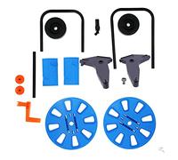 Garden Hose Reel Cart Portable Hand Push Water Pipe Storage Rack Organizer Sturdy Aluminum Construction with Wheels for Easy Mobility Perfect for Lawns Gardens and Car Cleaning