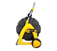Garden Hose Reel Cart TOUGH MASTER Portable 60M with in-Built Water Hose Guide and Telescopic Handle on Sturdy Wheels Carriers up to 60M Hose in Length