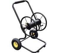 Garden Hose Reel Cart with 2 Wheels, Hand-Pushed Metal Water Pipe Storage Rack, Convenient Transport and Storage of The Hose, Prevents Twisting