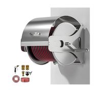 Garden Hose Reel Holder, Stainless Steel, 360° Rotatable Handle, Wall-Mountable for Efficient Yard and Garden Storage