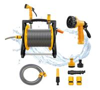 Garden Hose Reel No-Kink Retractable Hose Reel 25M - Only 5.87KG, Fast Rewind System for Effortless Garden Irrigation & Patio Wash