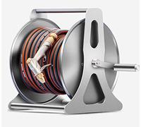 Garden Hose Reel, Stainless Steel Wall-Mounted Storage Rack, Retractable Water Pipe Winder for Efficient Gardening and Cleaning