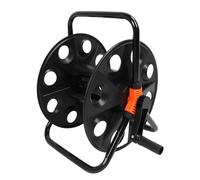Garden Hose Reel Water Holder, Compact Hose Reel, Holds 50m Water Hose Iron and ABS Material Portable Pipe Storage Simple Design Enhance Garden Decor Made for 1/2 Inch Water Pipe
