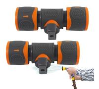 Garden Hose Shut-off Valve, Hose Connection with Shut-off Valve, Splitter Tap Connector for Lawn Builders, Camping, Watering, Homes, Gardeners, Indoor Travel