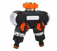 Garden Hose Splitter 2 Way Hose Pipe Connector Outside Tap Connector Zinc Alloy Garden Tap Splitter Y Valve Water Tap Splitter 2 Way Water Pipe Connectors for Irrigation Yard Kitchen