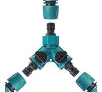 Garden Hose Splitter - Two Way Y Shape Multi Tap Connector, Outdoor Pipe Extension Splitting Adapter, Quick Fit Joiner for Lawns Irrigation, Agriculture Watering Watering Attachment