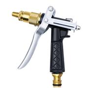 Garden Hose Spray Gun, Heavy Duty Hosepipe Spray Gun with 4 Spraying Modes Brass Garden Hose Nozzle Hand Watering Sprayer for Plants Watering, Car & Pet Washing